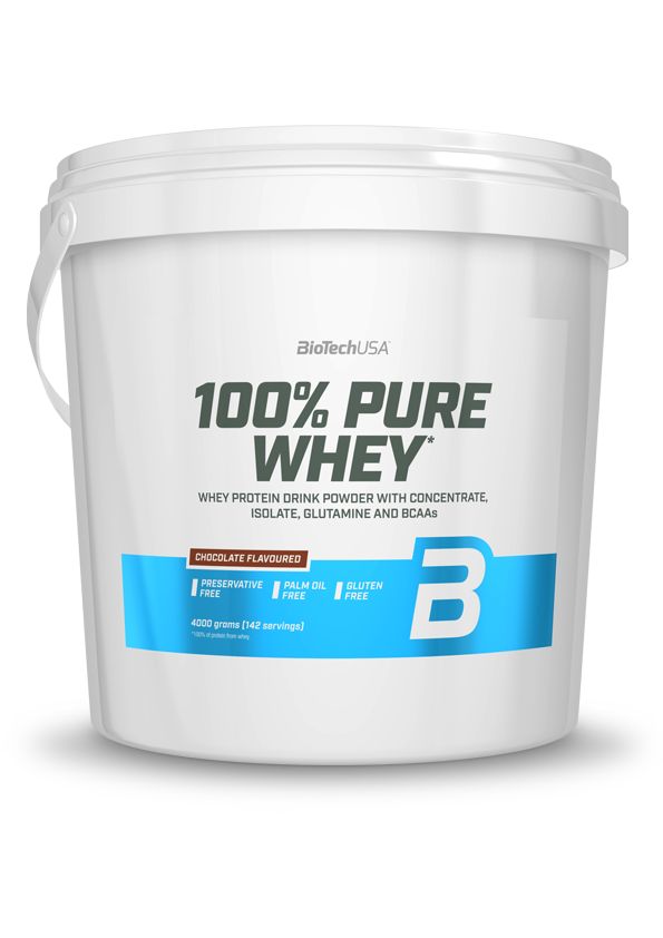 BioTechUSA 100% PURE WHEY jahoda 4000 g