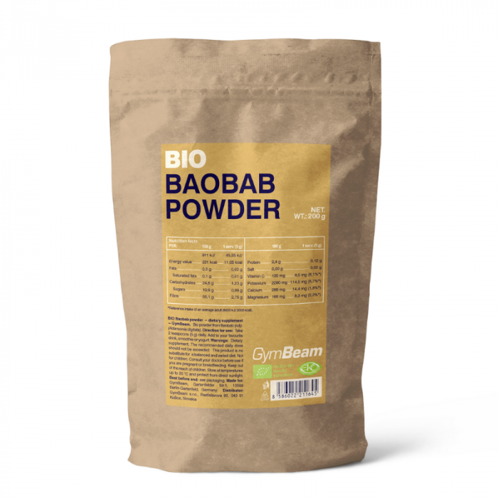 GymBeam BIO Baobab prášok 200 g