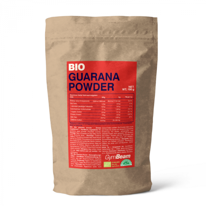 GymBeam BIO Guarana prášok 100 g