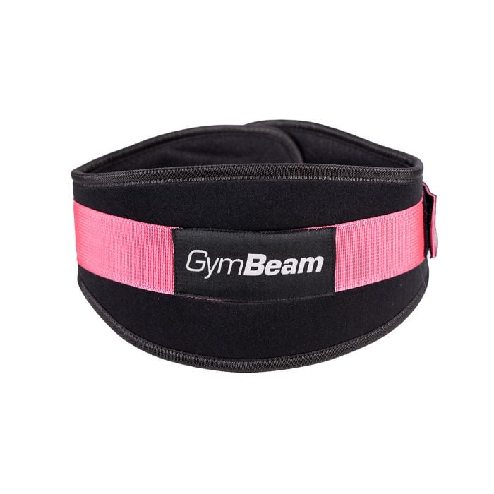 GymBeam Fitness neoprenový opasok LIFT Black & Pink  L