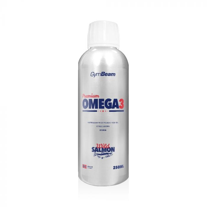 GymBeam Premium Omega 3 250 ml citrusové ovocie