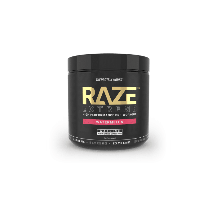 The Protein Works Raze Extreme 360 g modrá malina