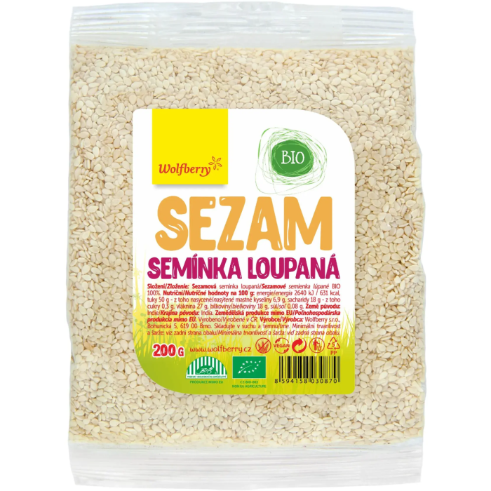 Wolfberry BIO Sezamové semienka 200 g