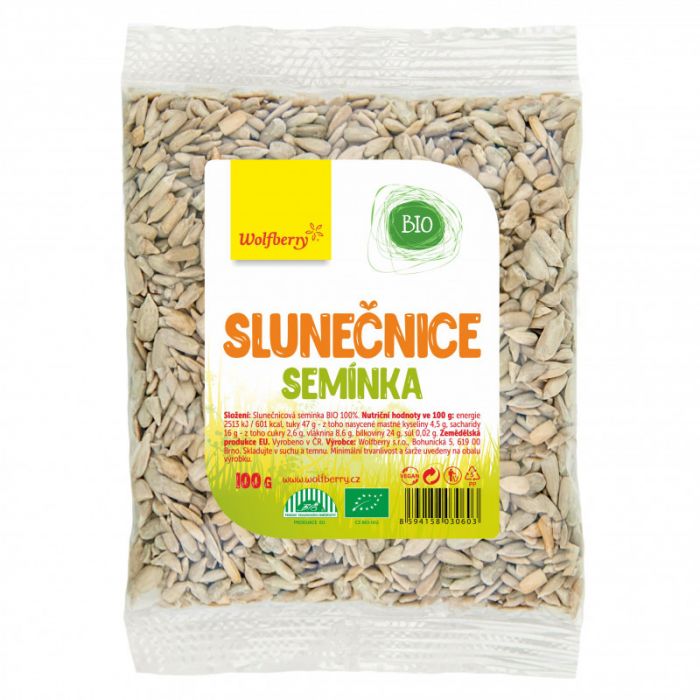 Wolfberry BIO Slnečnicové semienka 500 g