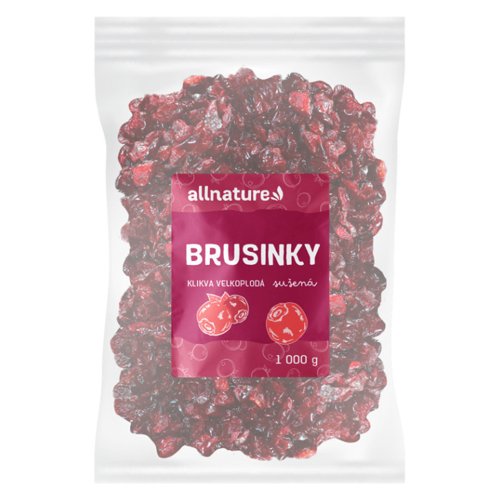 ALLNATURE Brusnica sušená 1000 g