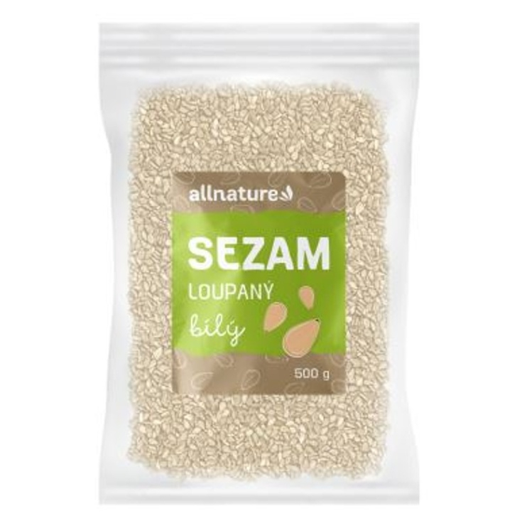 ALLNATURE Sezam biely lúpaný 500 g