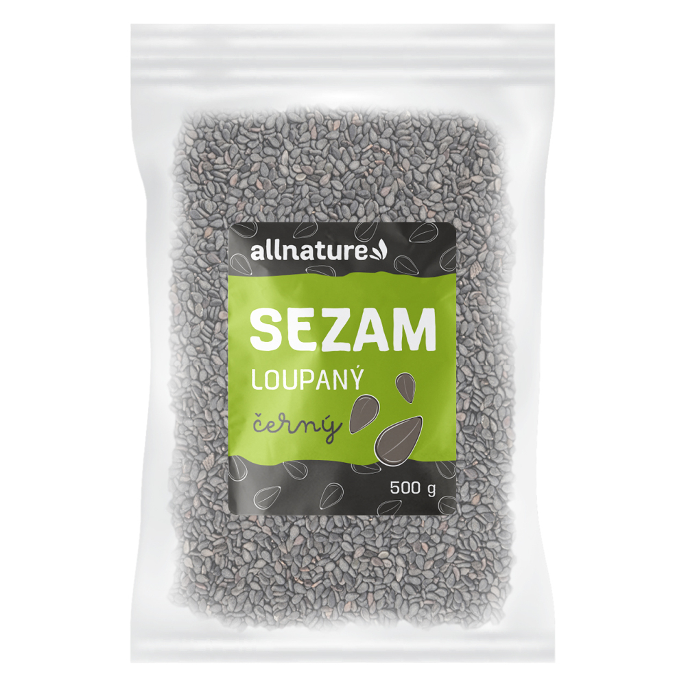 ALLNATURE Sezam čierny 500 g