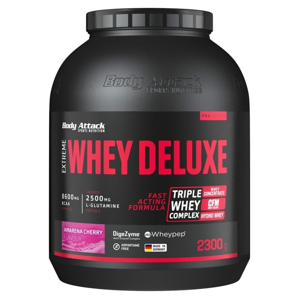 BODY ATTACK Extreme whey deluxe srvátkový koncentrát čerešňa 2300 g