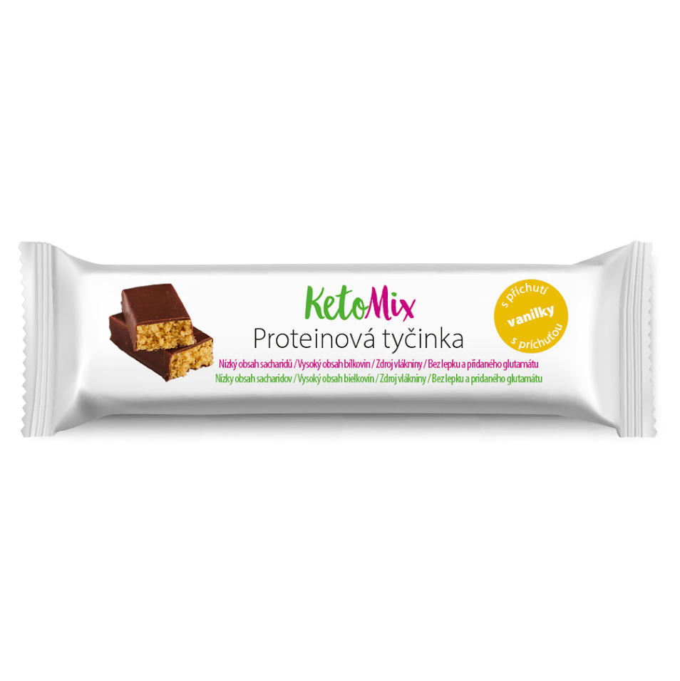 KETOMIX Proteínové tyčinky s príchuťou vanilky 16 ks