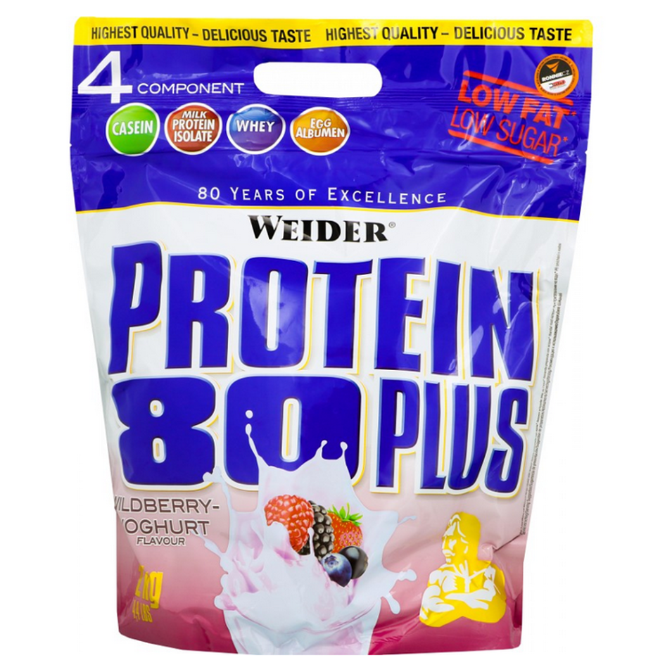 WEIDER Proteín 80 plus lesné plody a jogurt 2000 g