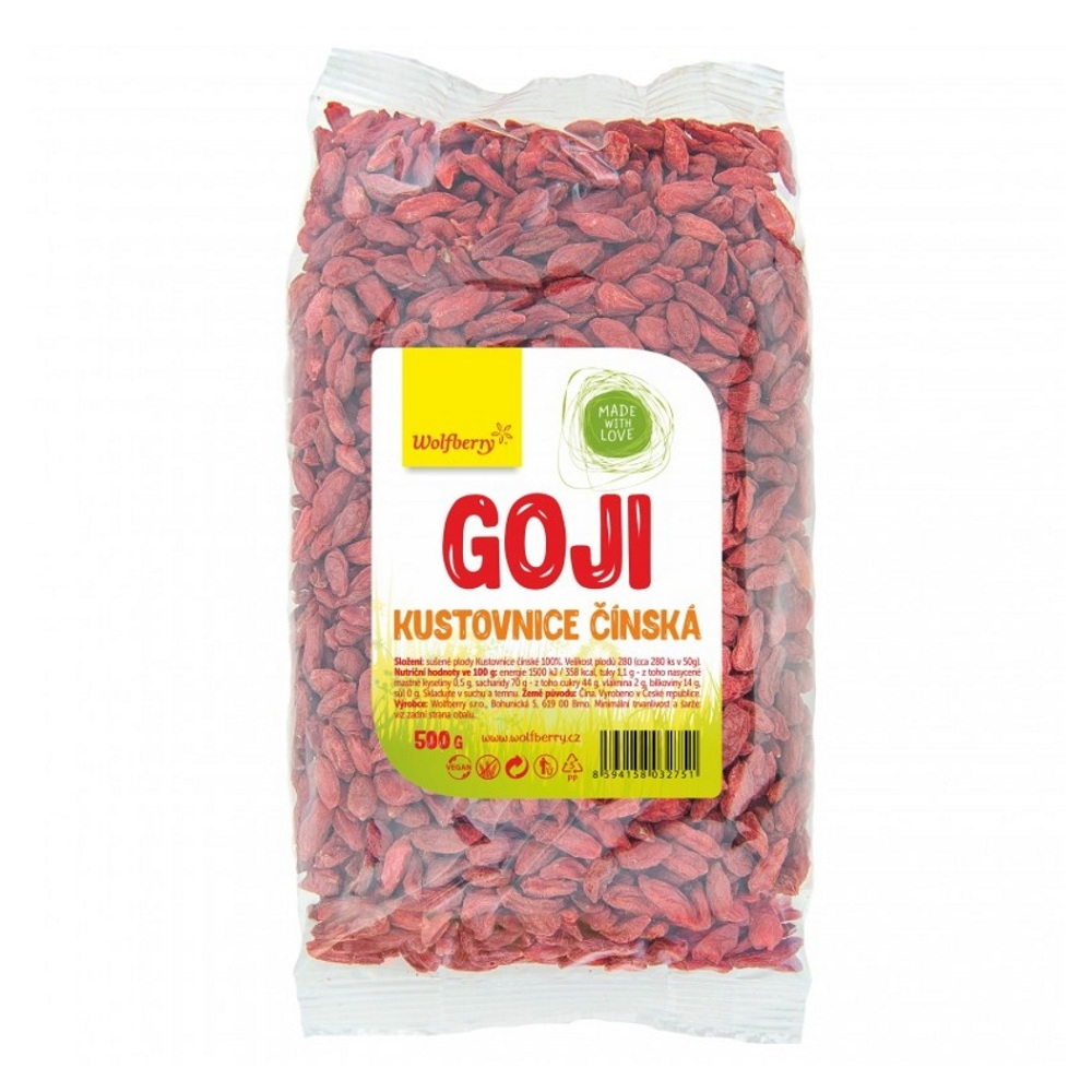 WOLFBERRY Goji Kustovnica čínska 500 g