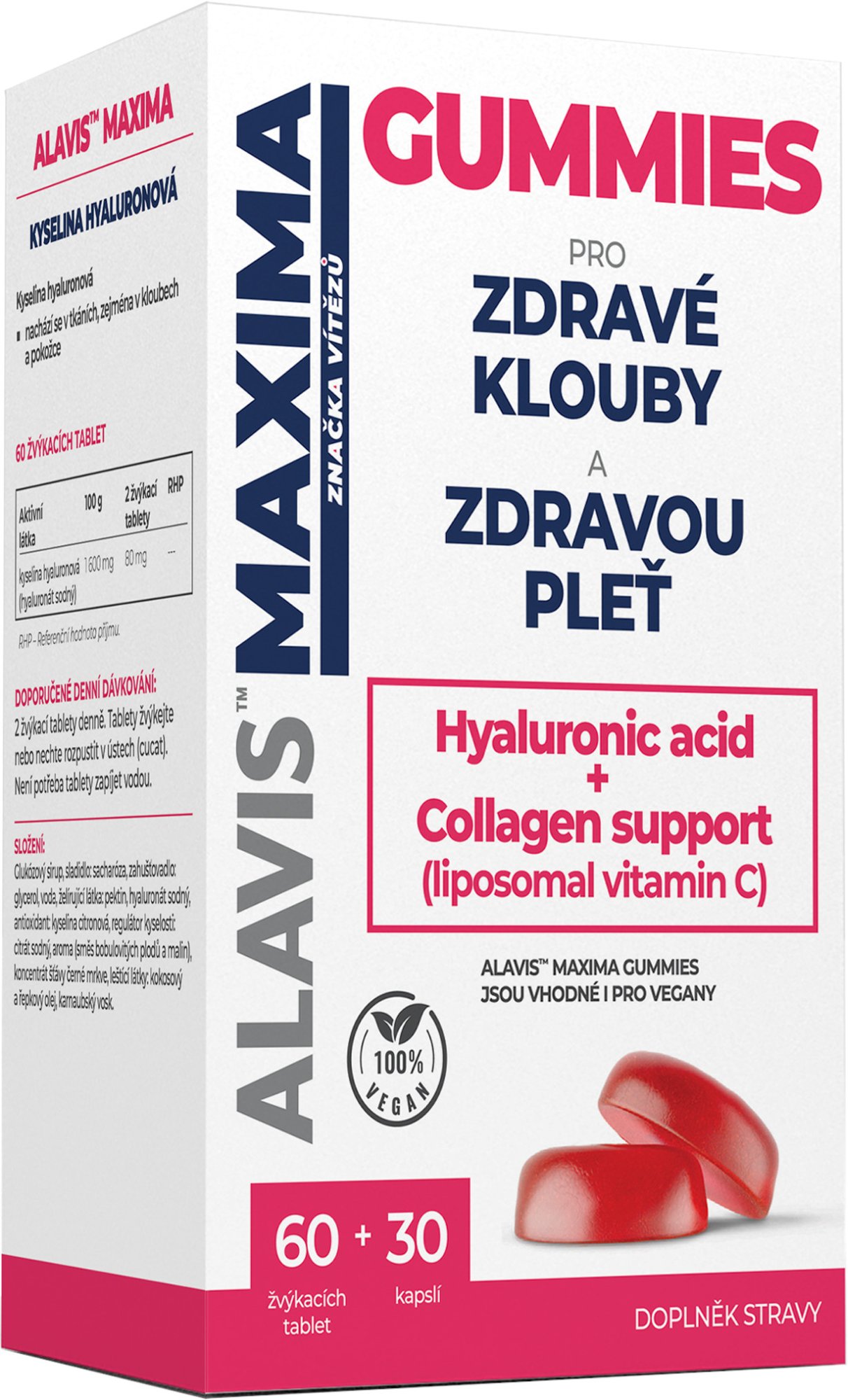 ALAVIS MAXIMA Gummies, 60 žuvacích tabliet + 30 kapsúl