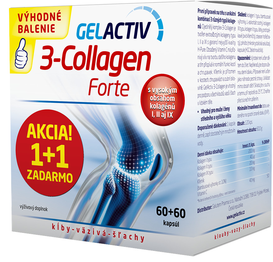 GELACTIV 3-Collagen Forte 2 x 60 ks