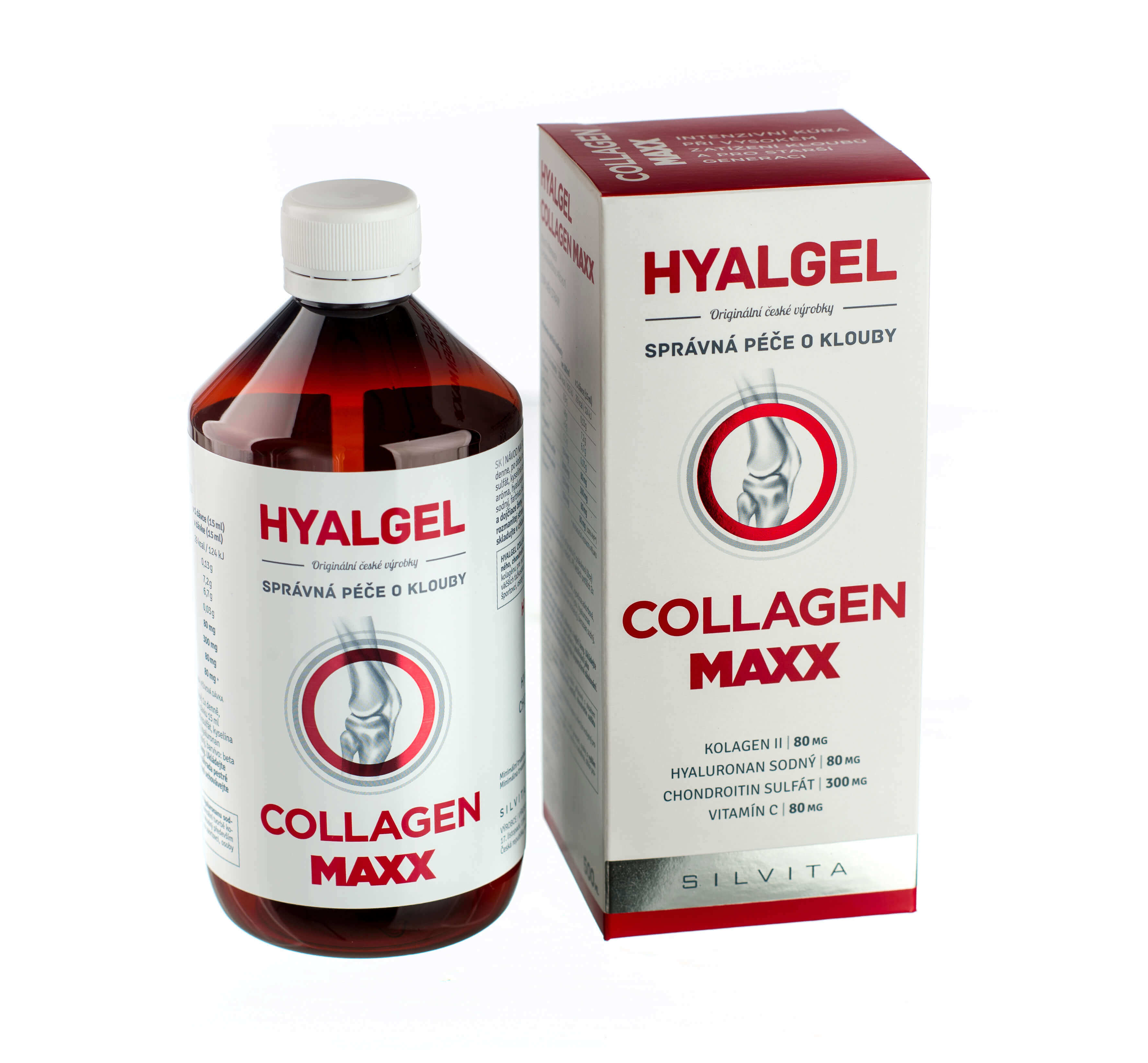 SILVITA HYALGEL COLLAGEN MAXX tekutý prípravok s pomarančovou príchuťou 500 ml