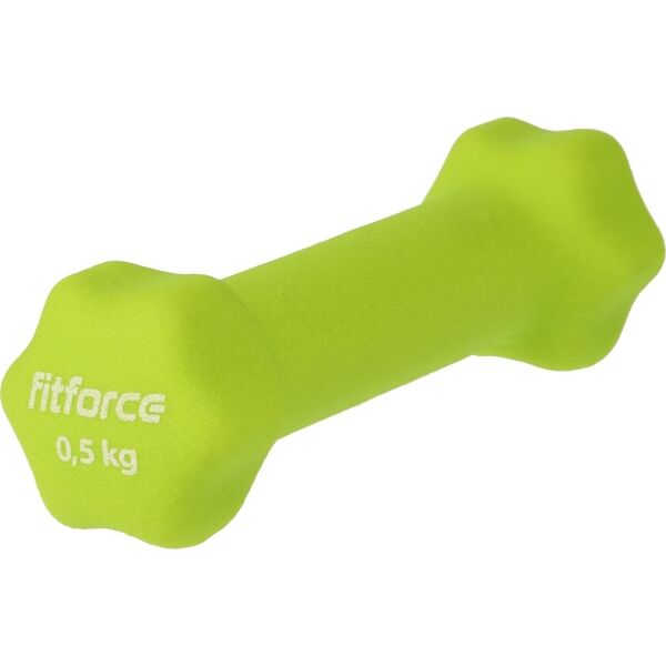 Fitforce FDBN 0,5 KG Jednoručná  činka, svetlo zelená, veľkosť 0,5 KG