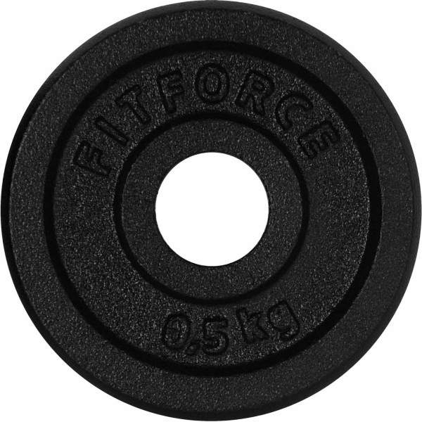 Fitforce NAKLADACÍ KOTÚČ 0,5KG ČIERNY Nakladací kotúč, čierna, veľkosť 0,5 KG